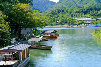 京都嵐山私人屋形船