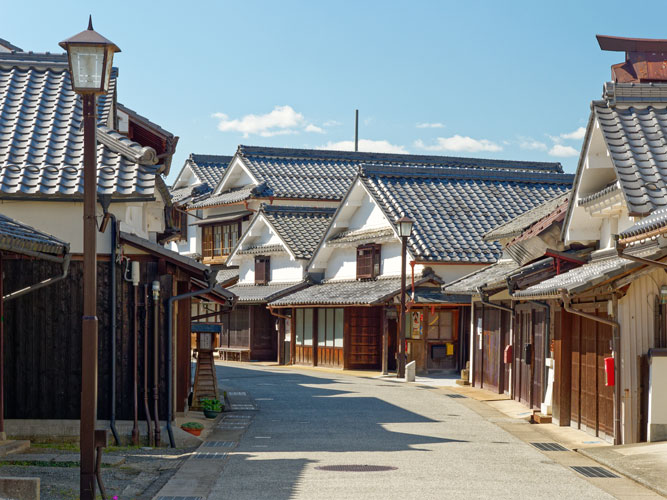 丹波篠山迷人的街道